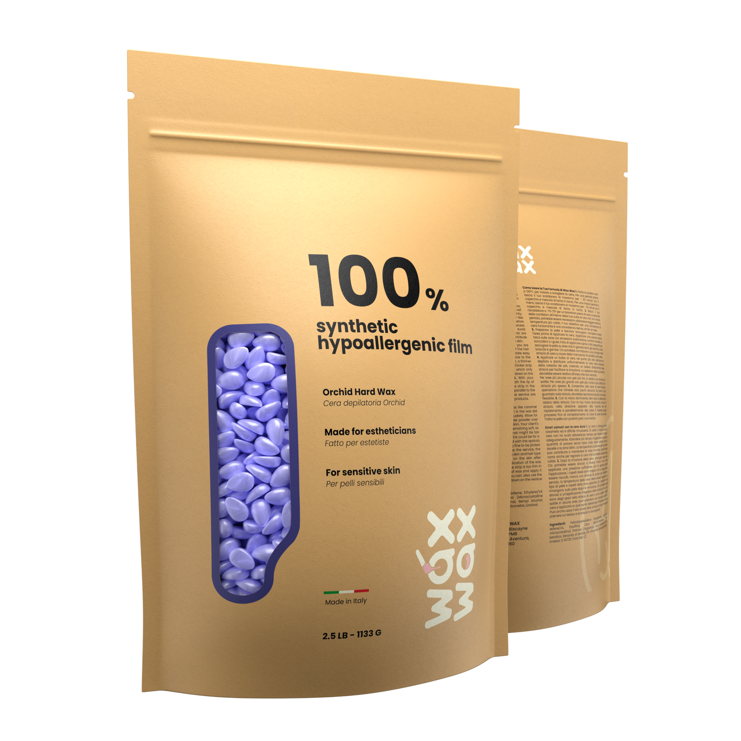 Orchid Hypoallergenic Hard Wax Beads – For Sensitive Skin by Wax Wax