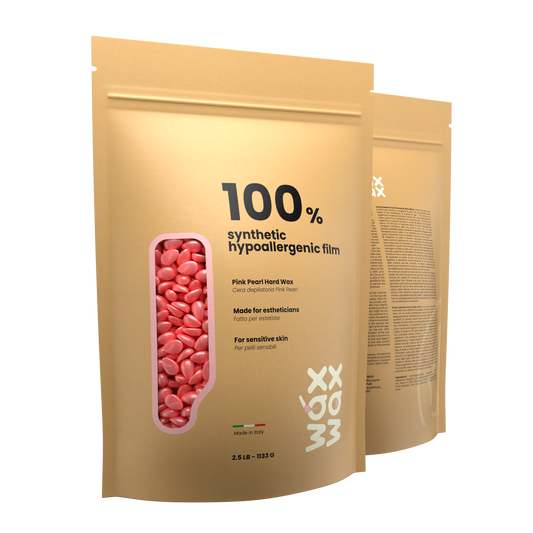 Perlas de cera dura hipoalergénicas de color rosa perla: para pieles sensibles