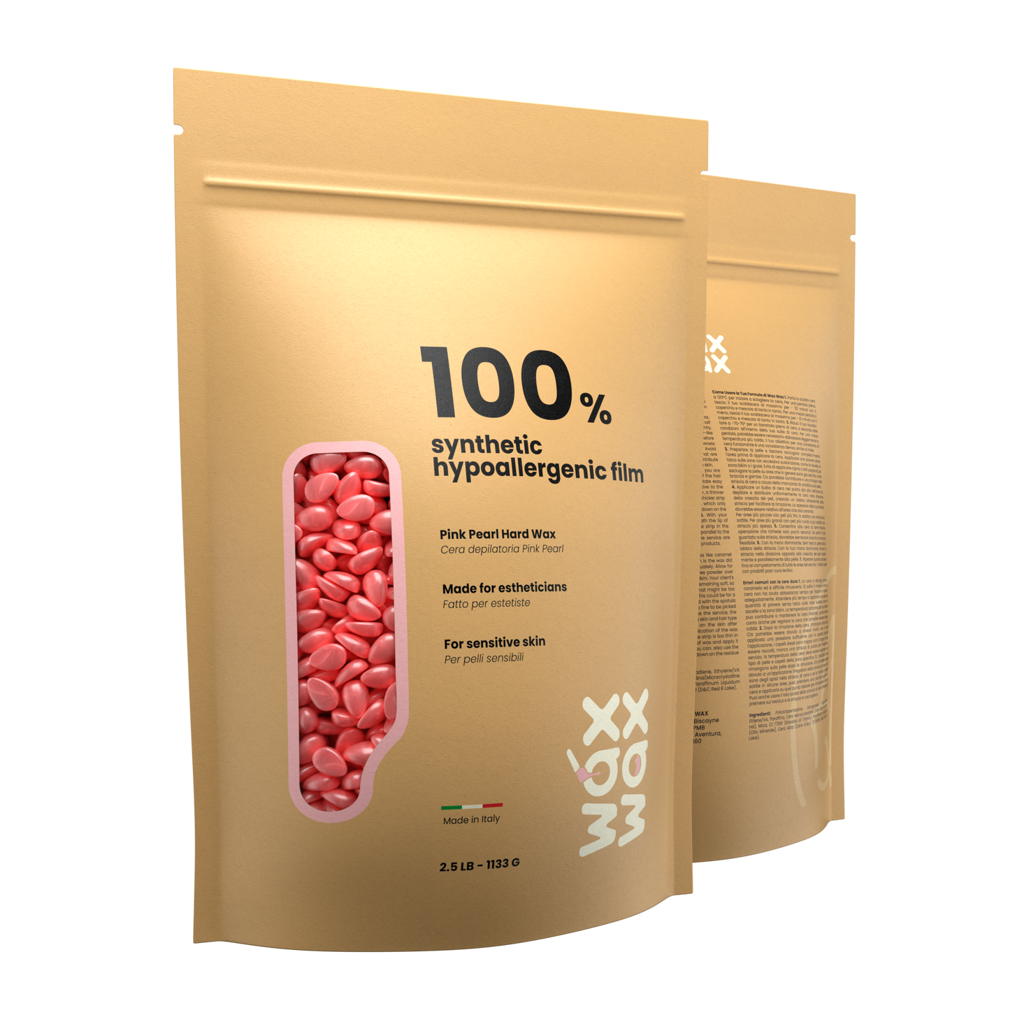 Pink Pearl Hypoallergenic Hard Wax Beads – For Sensitive Skin by Wax Wax