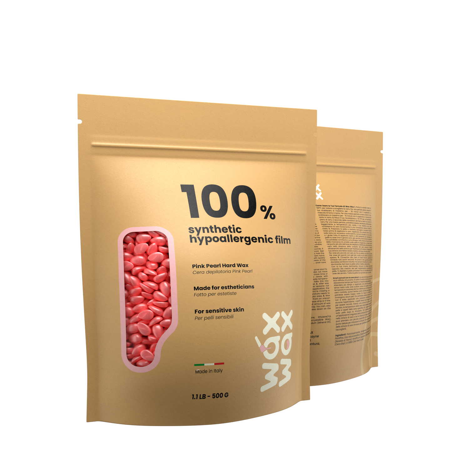 Pink Pearl Hypoallergenic Hard Wax Beads – For Sensitive Skin by Wax Wax