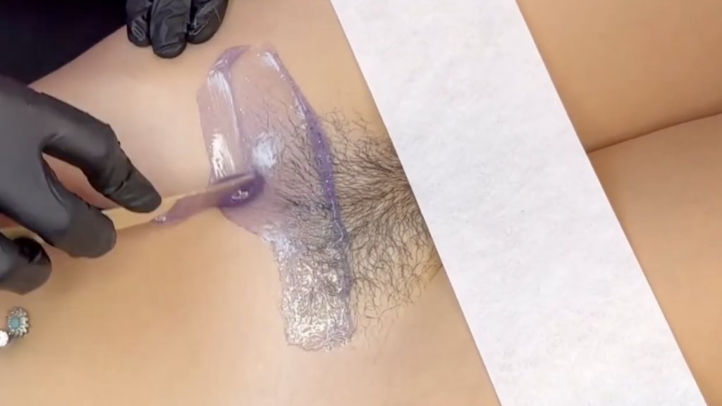 how to apply hard wax on bikini area